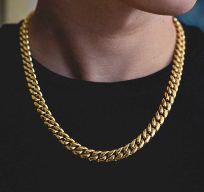 Solid Cuban chain Gold 14k