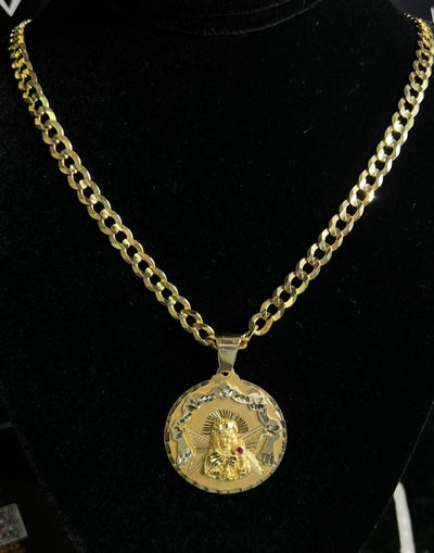 Cuban link & Pendant 14k